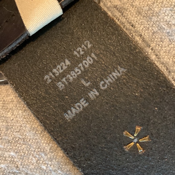 Fossil Belt - leather, brass and embroidered - Picture 7 of 7